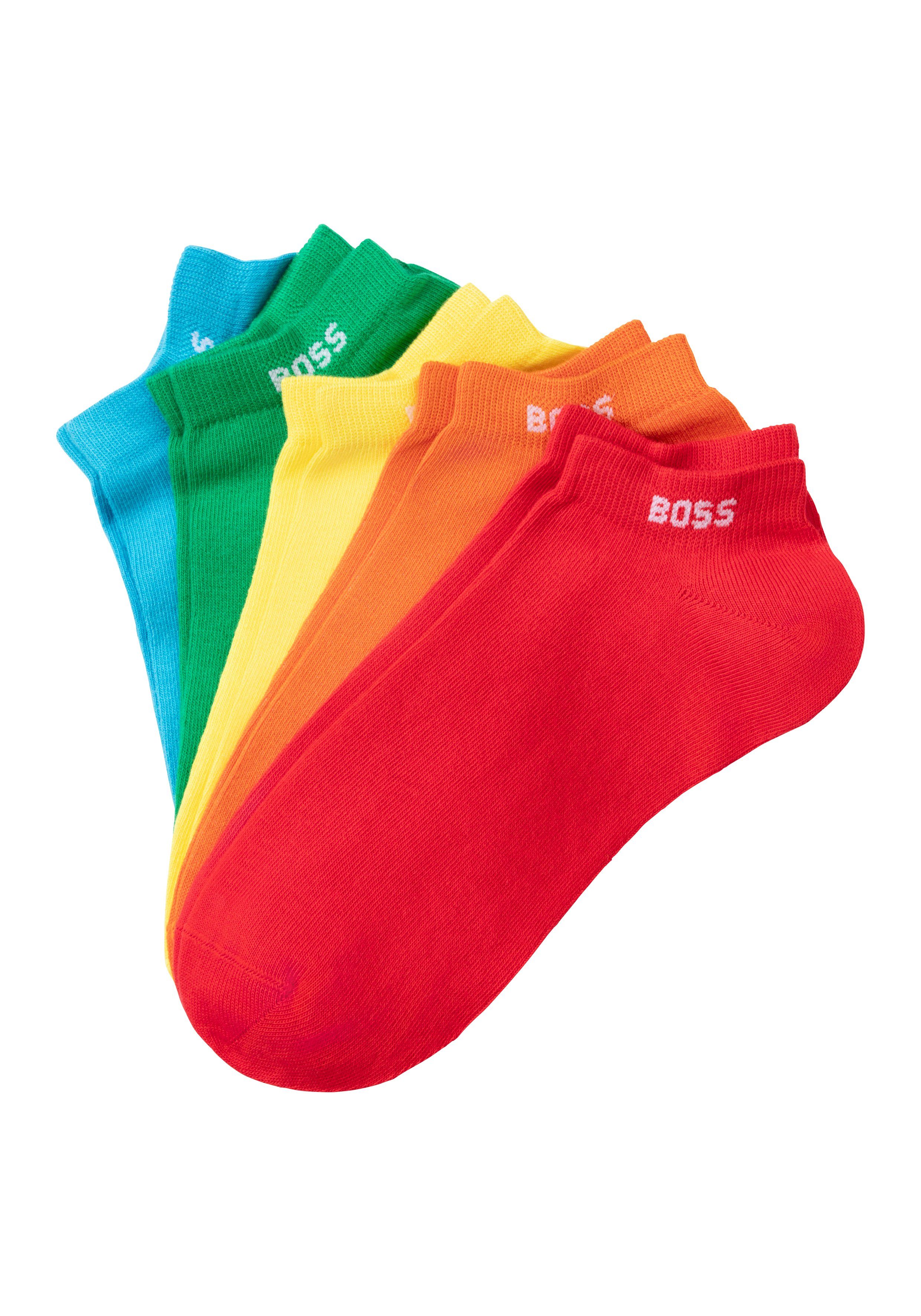 BOSS Носки 5P AS Rainbow CC (5-Paar) mit Markenlogo im Bund