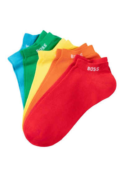 BOSS Socken 5P AS Rainbow CC (5-Paar) mit Markenlogo im Bund