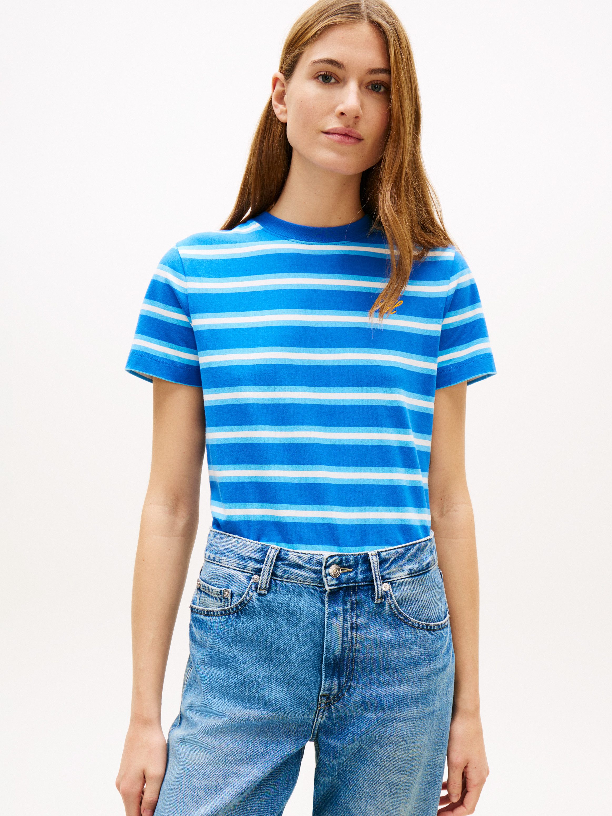 Tommy Hilfiger Kurzarmshirt TH SCRIPT REGULAR C-NECK SHORT SLEEVE TEE günstig online kaufen