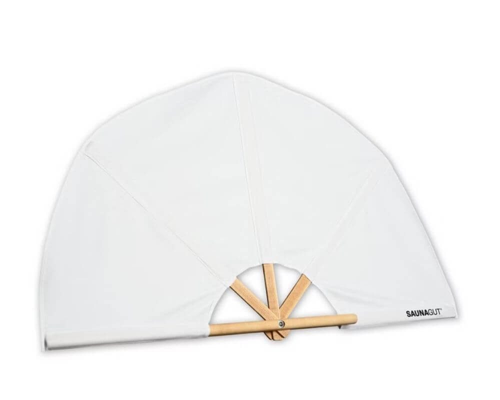 Saunagut Sauna-Aufgussset SAUNAGUT® Aufgussfächer Esche KLEIN