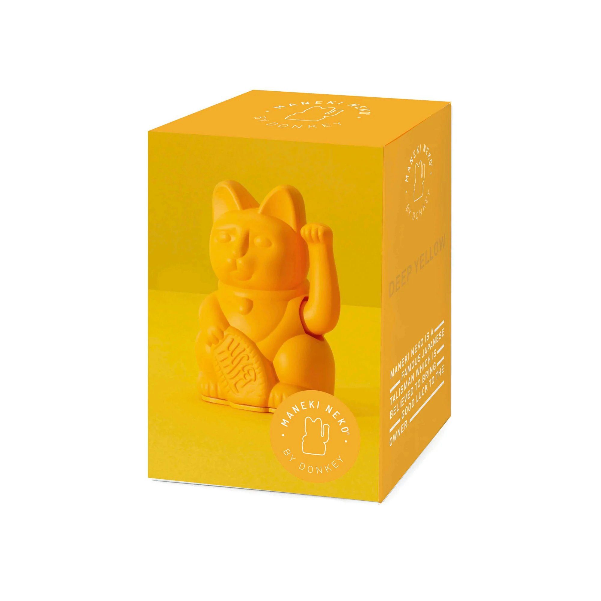Donkey Products Dekofigur Donkey Lucky Cat Mini - Dunkelgelb