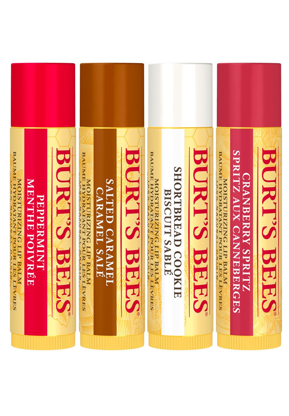 BURT'S BEES Lippenbalsam 500628, Edition Festive 4er Pack