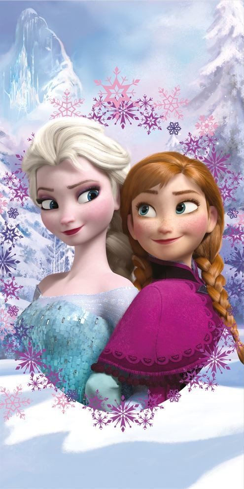Disney Frozen Badetuch Disney Frozen Eiskönigin weiches Badetuch Größe: 70x140 100% Baumwolle, 100% Baumwolle (1-St), 100% Baumwolle, trocknergeeignet
