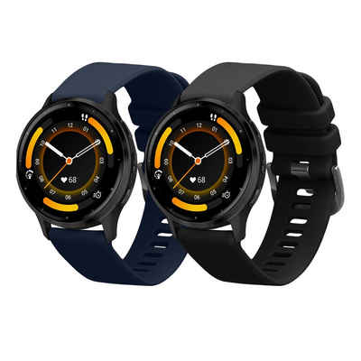 kwmobile Uhrenarmband 2x Sportarmband für Garmin Venu 3, Armband TPU Silikon Set Fitnesstracker