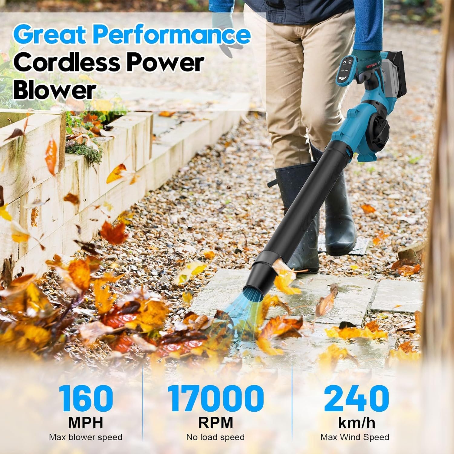 Athlix Akku-Laubbläser Laubbläser kabellos mit 2 Akkus, für Laub, Rasenpfle günstig online kaufen