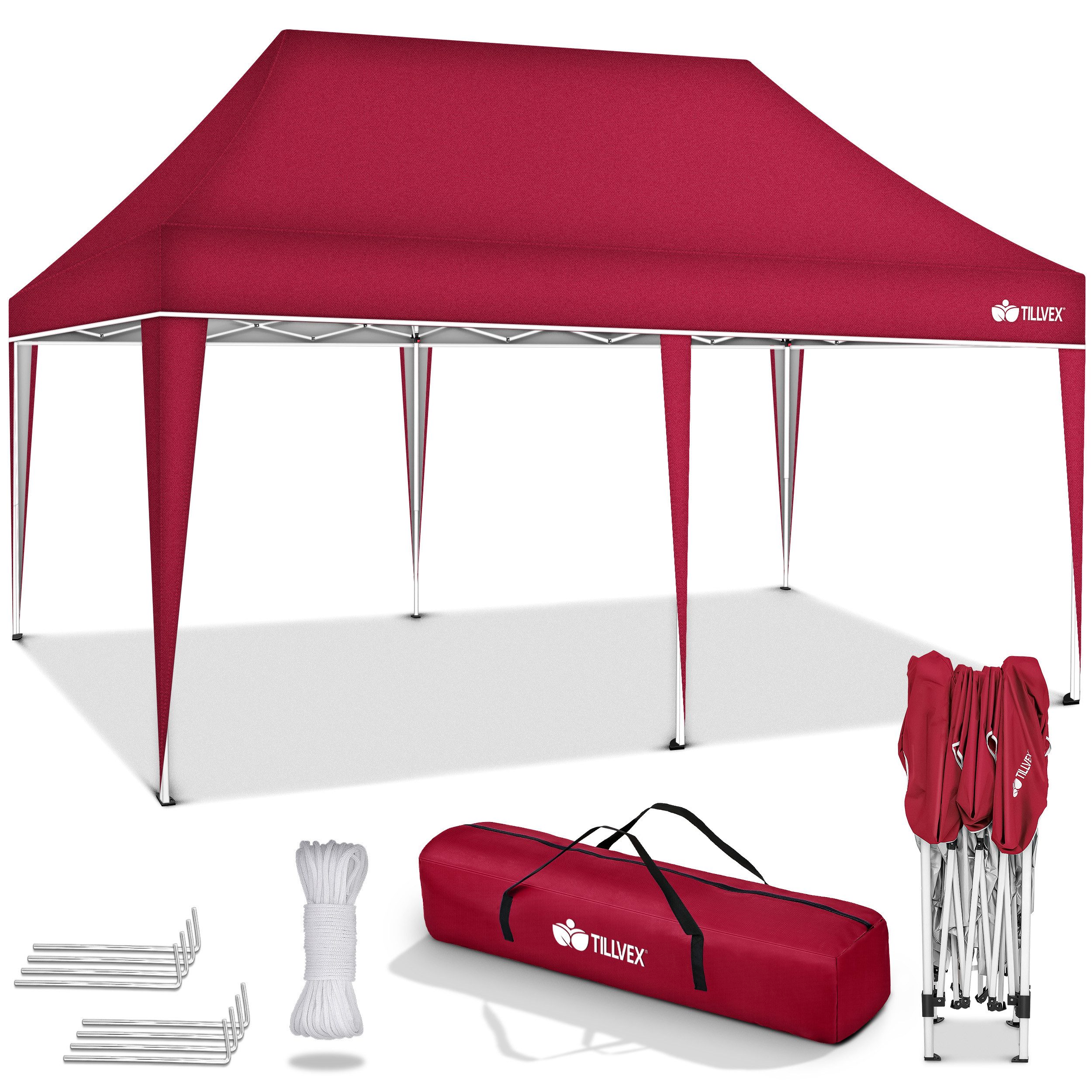 tillvex Partyzelt tillvex® Pavillon 3x6m Wasserdicht günstig online kaufen