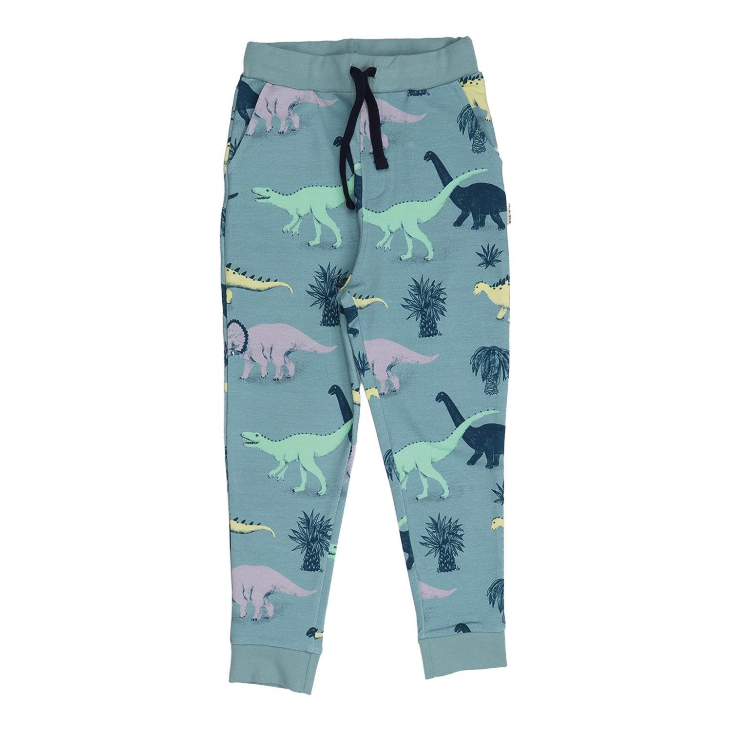 Walkiddy Jogger Pants Jogginghose mit Dino-Print aus Bio-Baumwolle für Kinder Bio Baumwolle GOTS,Kinderbekleidung,nachhaltige Klamotten,Jogginghose