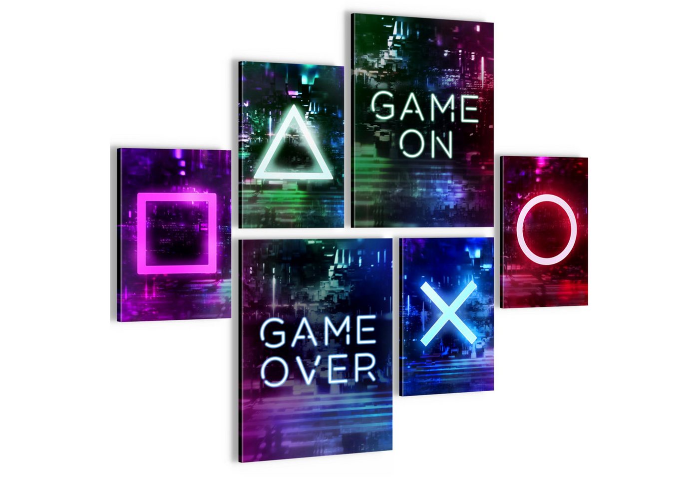 Novart Wandbild Wandbilder Gamer Spielkonsole Junge Teenager AUFHÄNGFERTIG, Spielkonsole