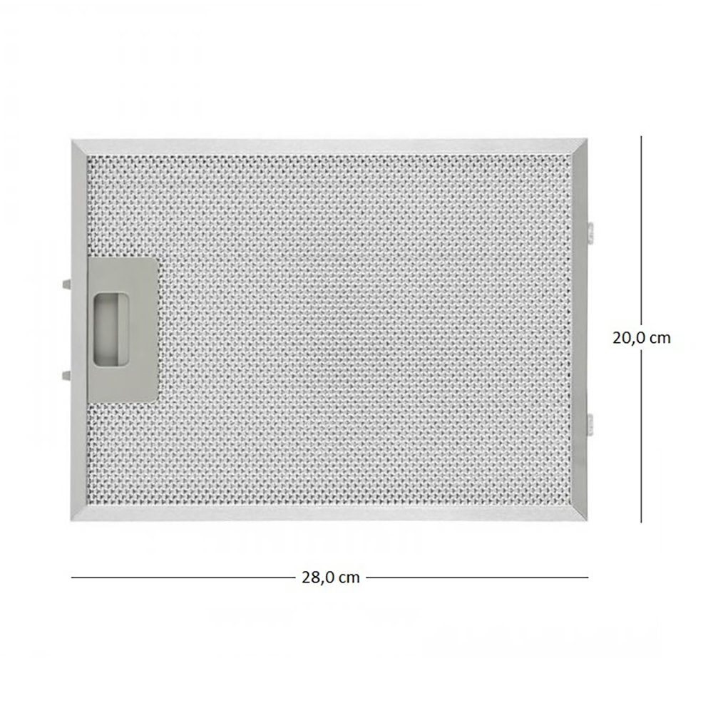 NEG Aktivkohlefilter Fettfilter-Set 2x FF30-659 (20,0 x 28,0cm) KF596EK, Zubehör für KF596, KF599