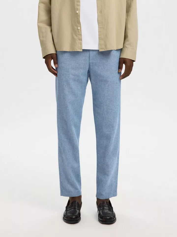 Selected Chinohose SLH172-SLIMTAPE BRODY LINEN PANT NOOS Baumwollmischung, slim fit