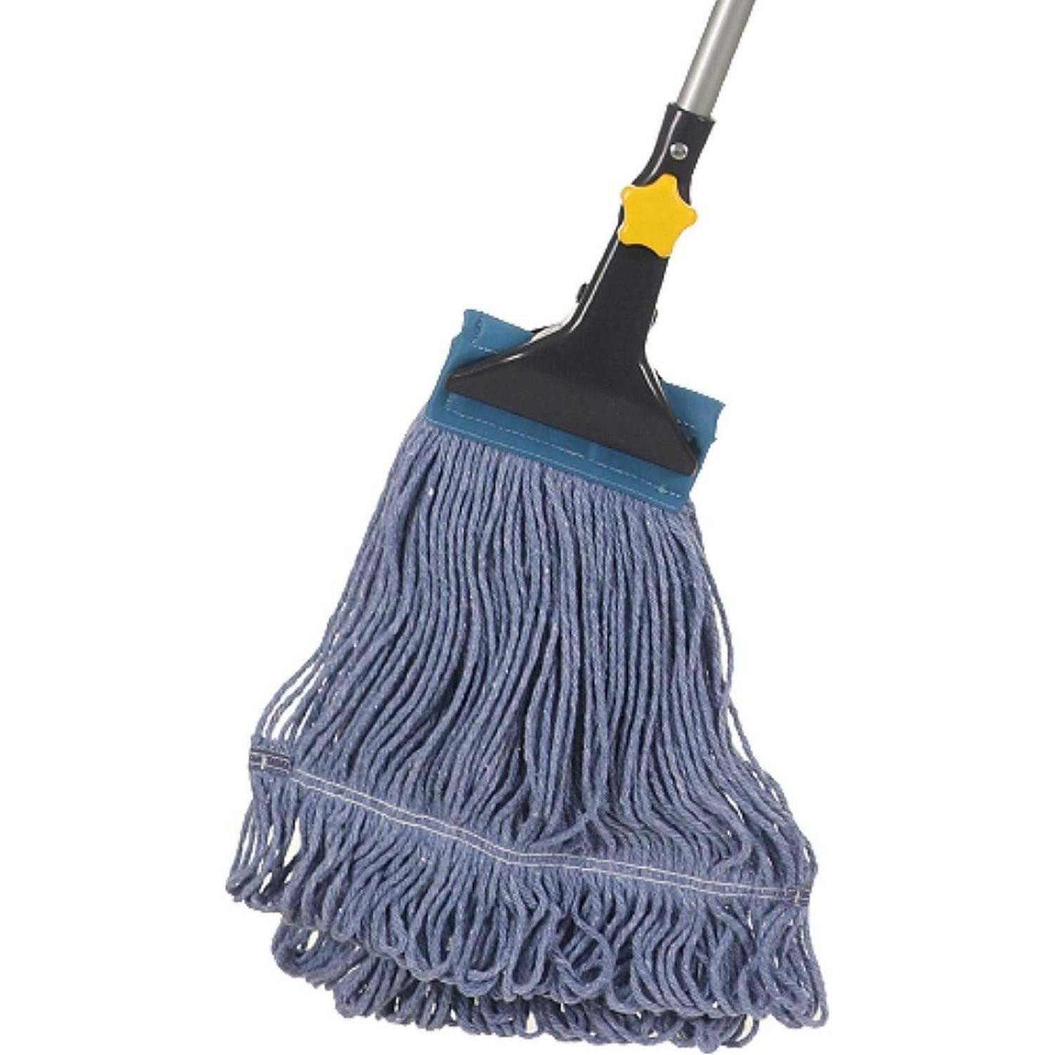 LuxusKollektion Loop-End-Saite Wet Mop Hochleistungs-Baumwollmop Bodenreinigung 51 Wischmopp-Ersatzkopf (Textil, 5x35.1 cm, 1-tlg)