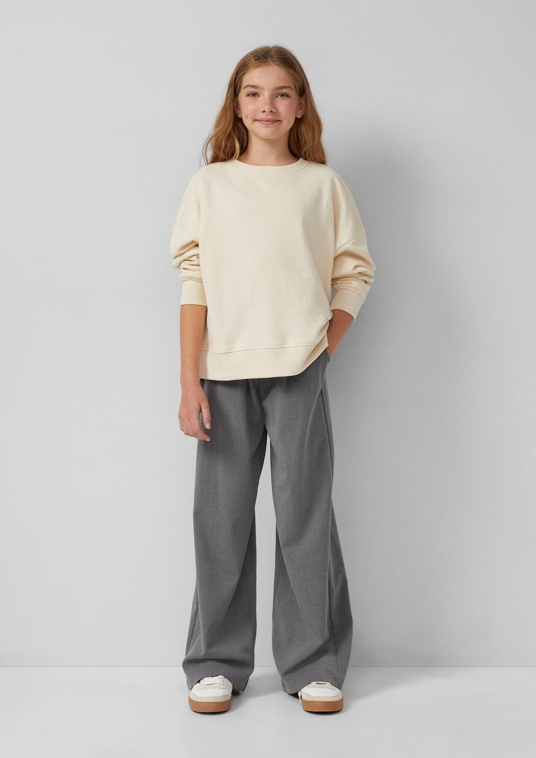 s.Oliver Sweatshirt Sweatshirt Kuscheliges Oversize-Sweatshirt mit dezentem Print