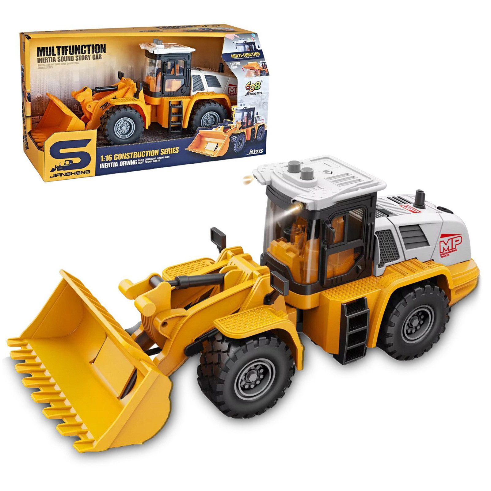 Esun Spielzeug-Bagger Auto Spielzeug Radlader, Spielzeugauto günstig online kaufen