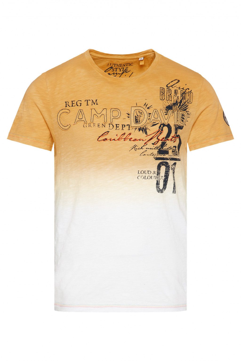 CAMP DAVID T-Shirt im Dip Dye Look günstig online kaufen