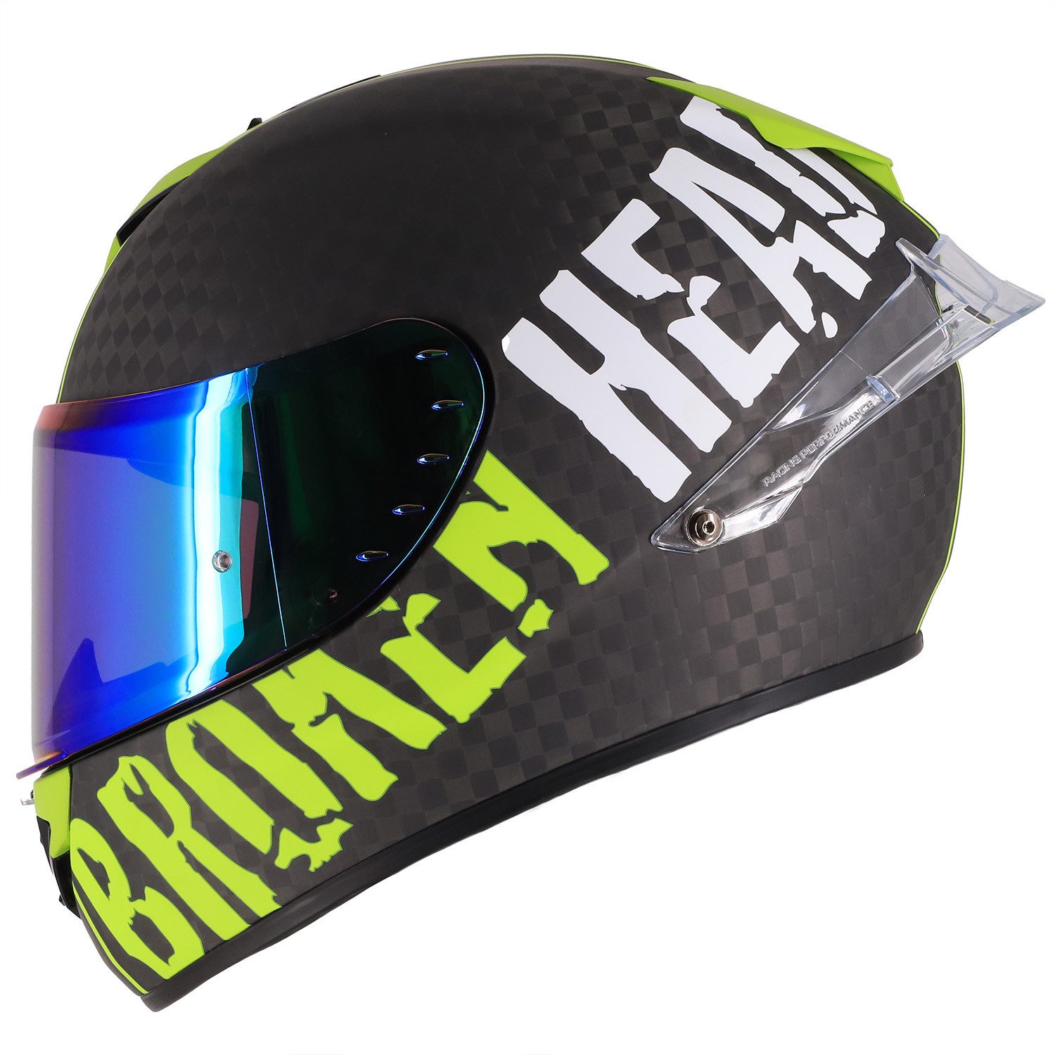 Motorradhelm BeProud Race Pro Carbon Grün