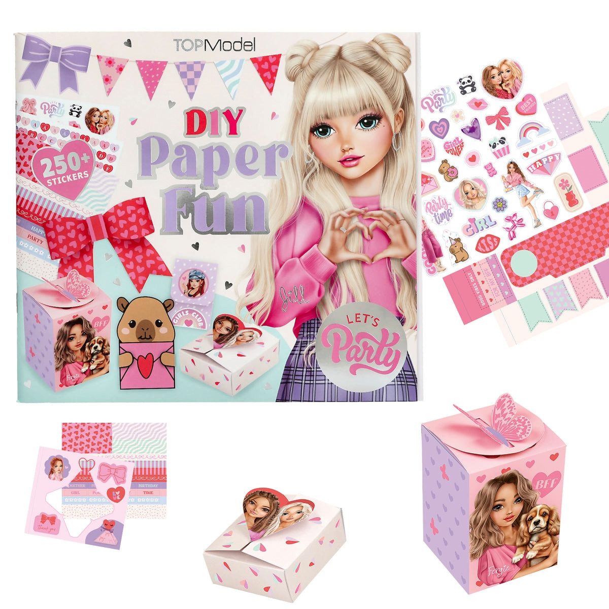 Spiel TOPModel DIY Paper Fun - Bastelbuch mit 250 Stickern