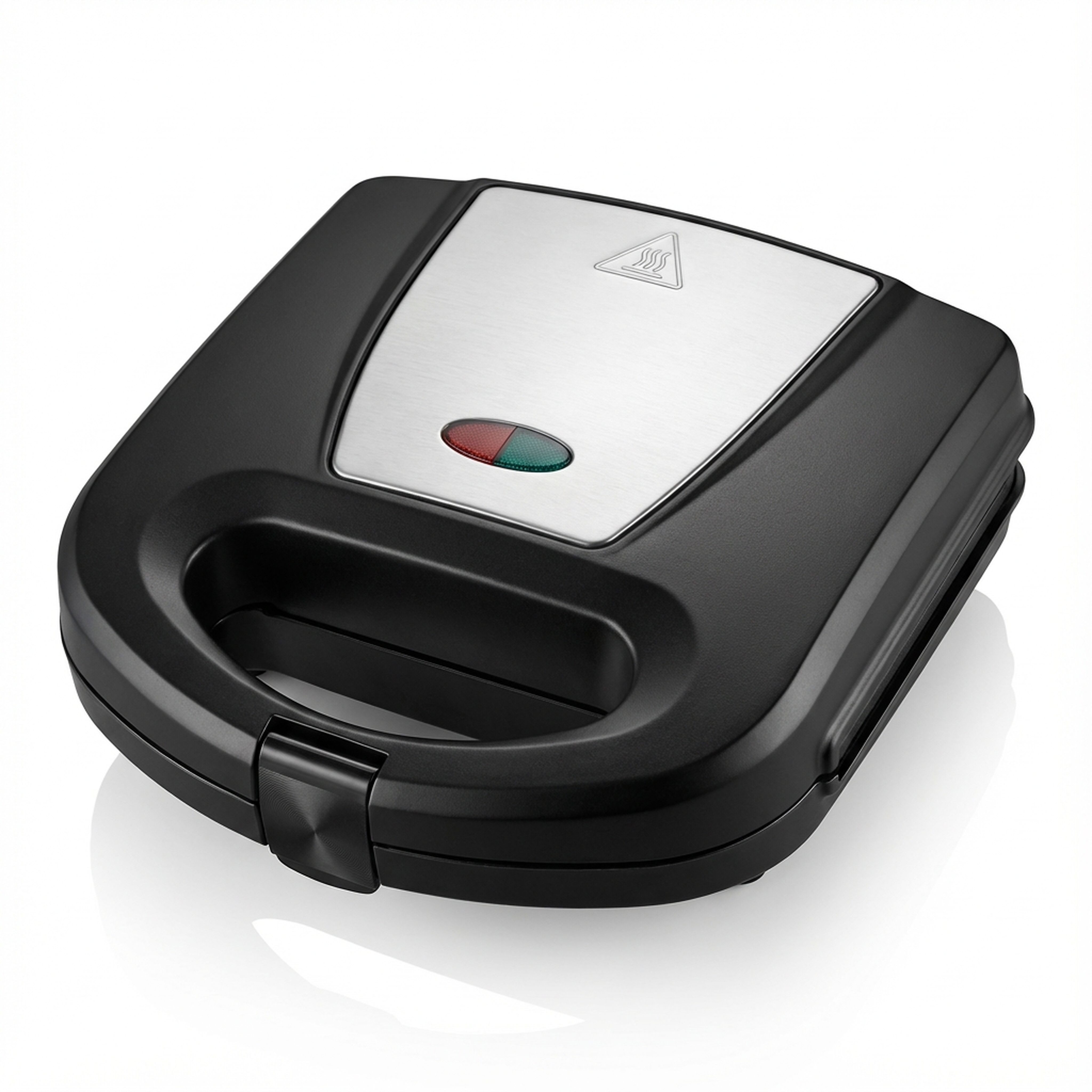 Arendo Waffeleisen Doppelwaffeleisen für belgische Waffeln, rechteckig & kompakt, 750 W, Waffelautomat mit Antihaftbeschichtung, Backampel & isolierter Griff