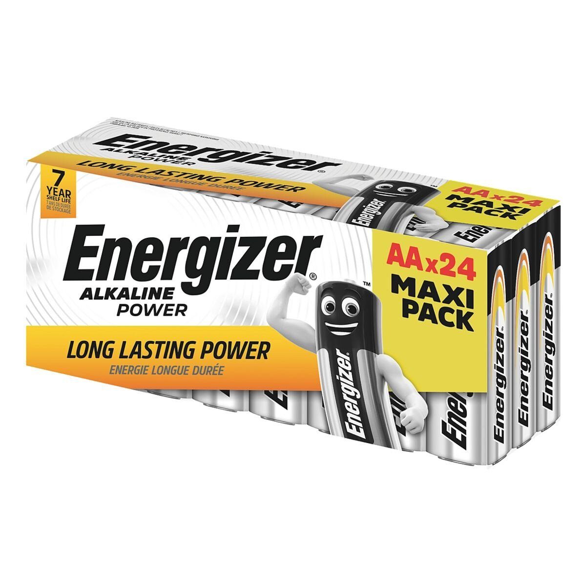 Energizer Alkaline Power Batterie, (24 St), Mignon / AA, 1,5 V, Alkali