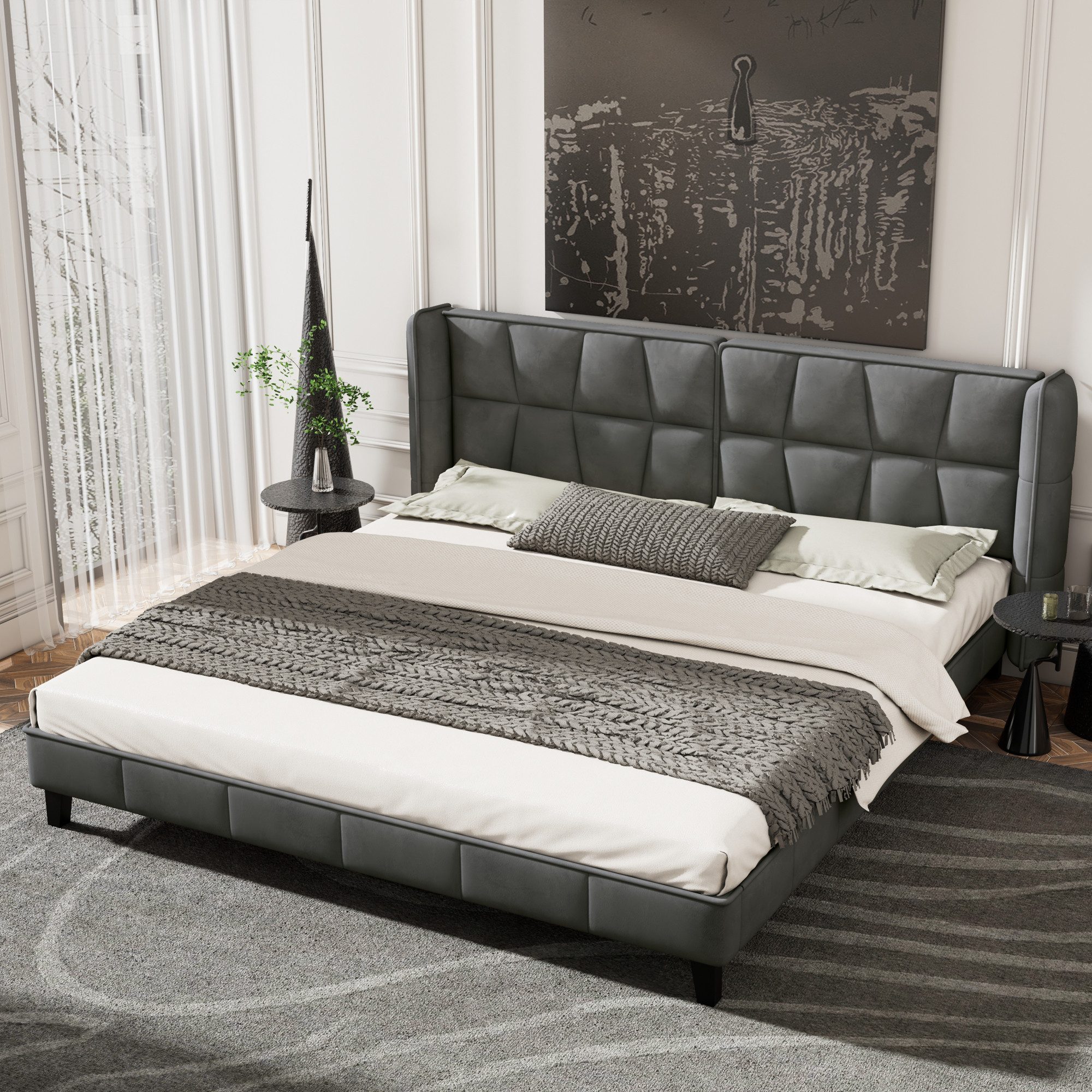 STILVORA Polsterbett 160×200 Jugentbett Bettgestell mit günstig online kaufen