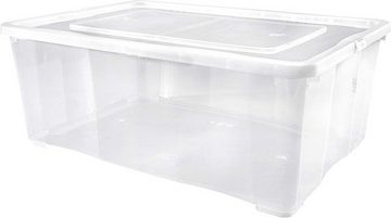 ALPFA Schuhbox 6 er Set je 1,7 Liter Klarsichtboxen Stapelboxen Kunststoffboxen (6 Boxen mit Deckel)