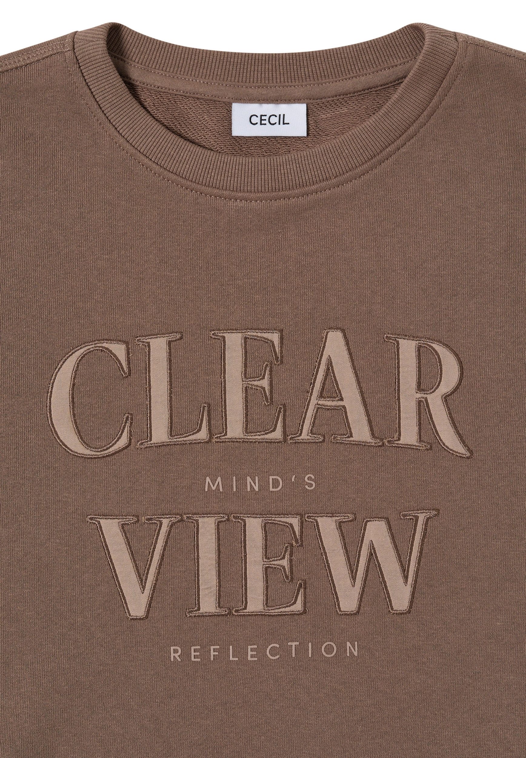 CECIL Strickpullover TOS_Sweatshirt w. Chest Artwor günstig online kaufen