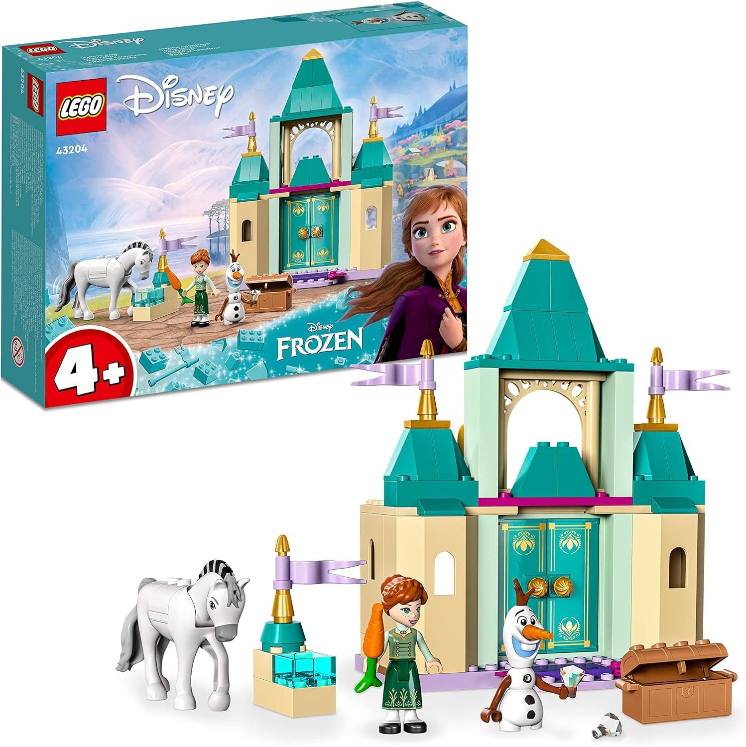 LEGO® Disney Frozen - Anna und Olafs Spielspaß im Schloss (43204) Konstruktions-Spielset, (104 St)