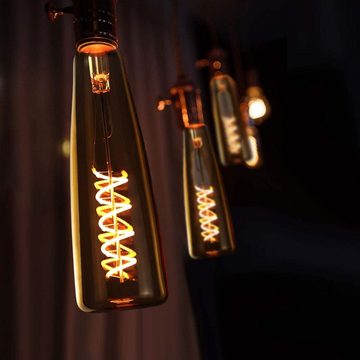 ZMH LED-Leuchtmittel E27 Retro Edison Glühlampe 4W Weinflasche - 2200K Warmweiß