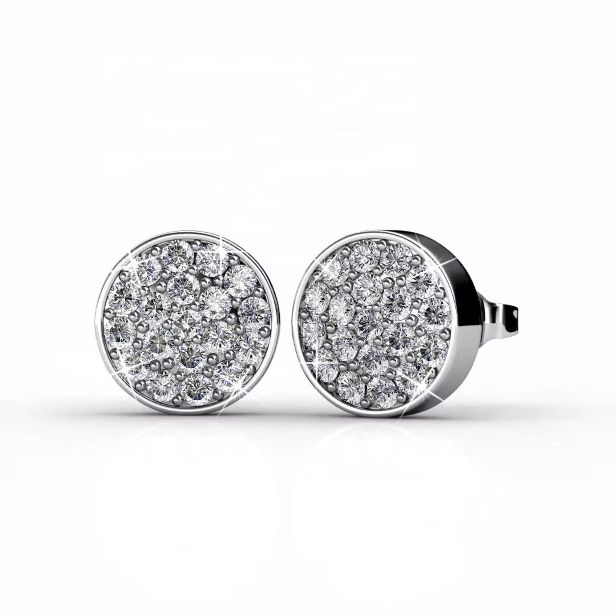 Paar Ohrstecker Funkelnde Trend Damen Ohrstecker Eleganza Hypoallergen