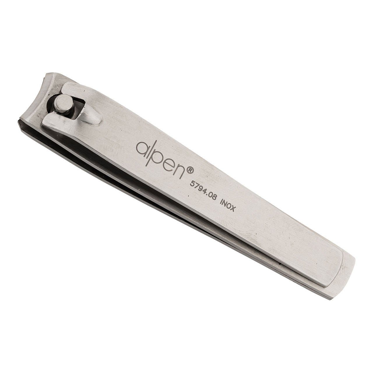 Alpen Nagelknipser Alpen Nagelknipser aus rostfreiem Stahl, 2-tlg., inklusive Lederetui, 8 cm