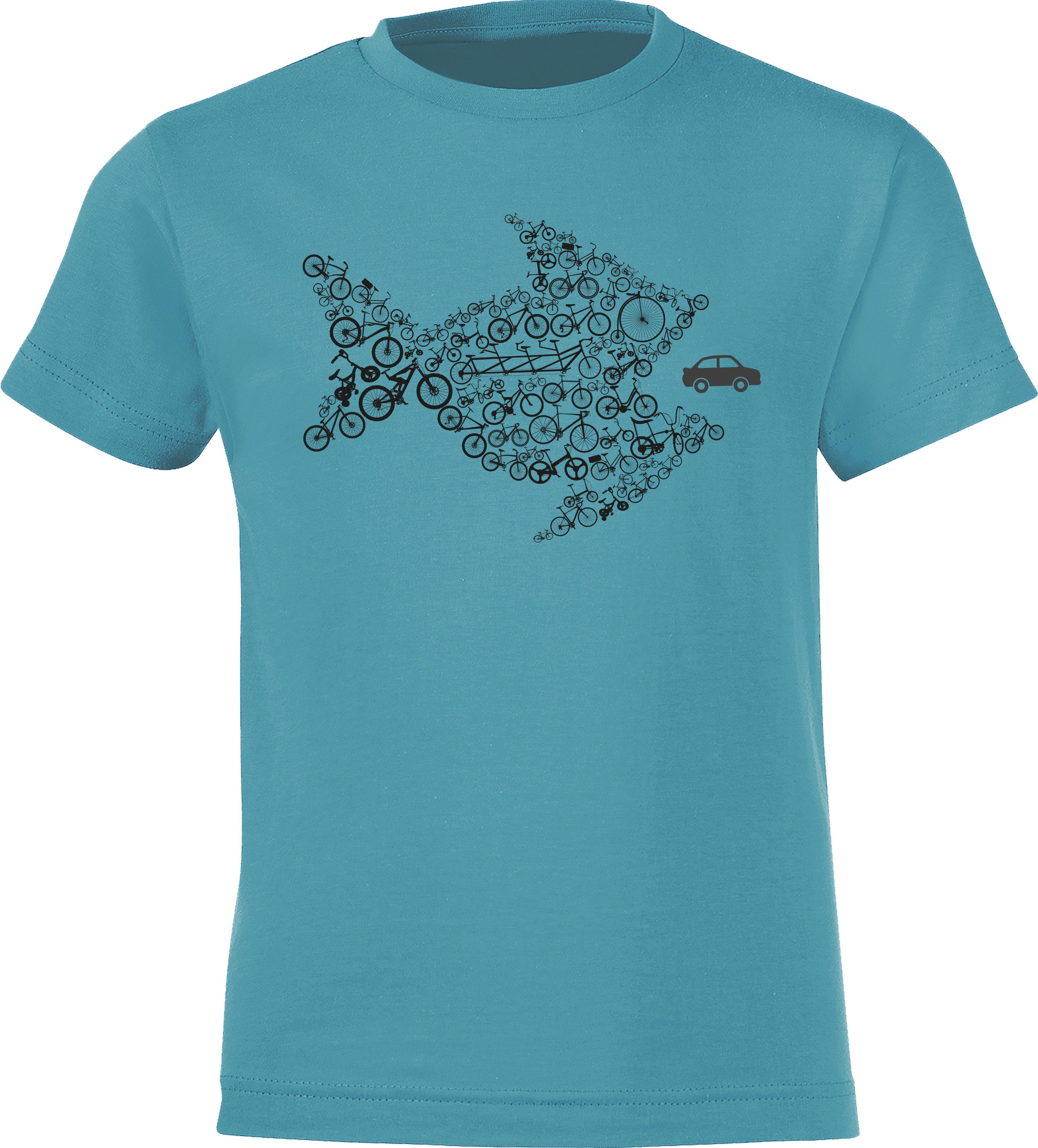 Print-Shirt Kinder T-Shirt: "Bikes of the world organize!" - Fahrrad Geschenk