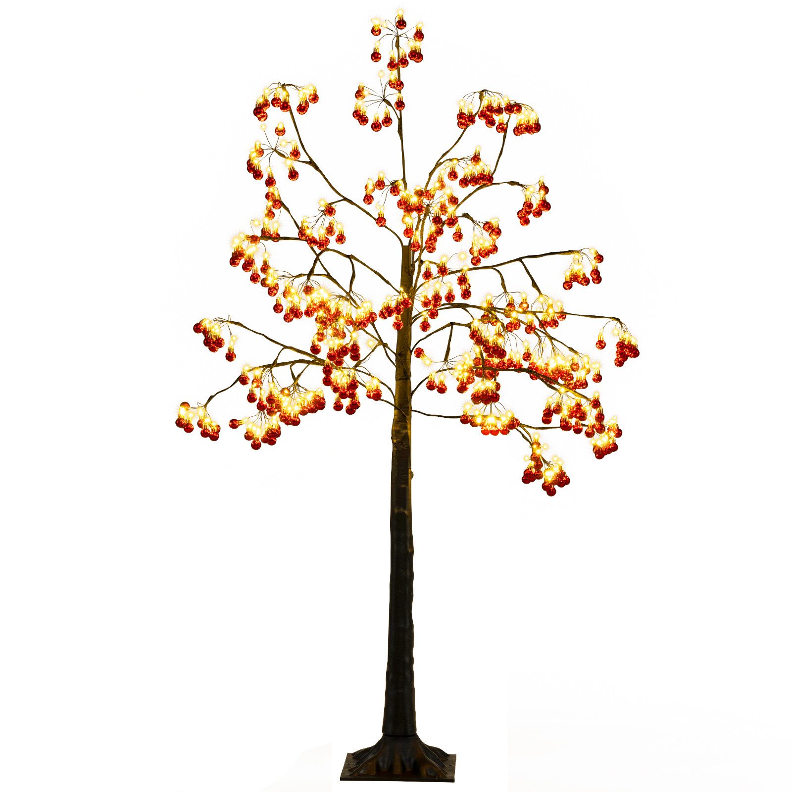 COSTWAY Dekobaum (1 St), Lichterbaum, LED-Baum, 150cm Dekobaum, Weihnachtsdeko