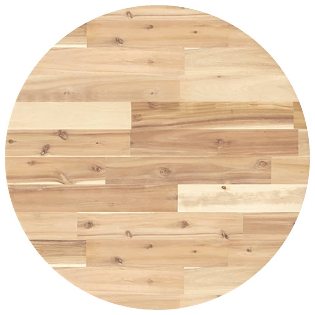 vidaXL Tischplatte Tischplatte Rund Ø60x4 cm Massivholz (1 St)