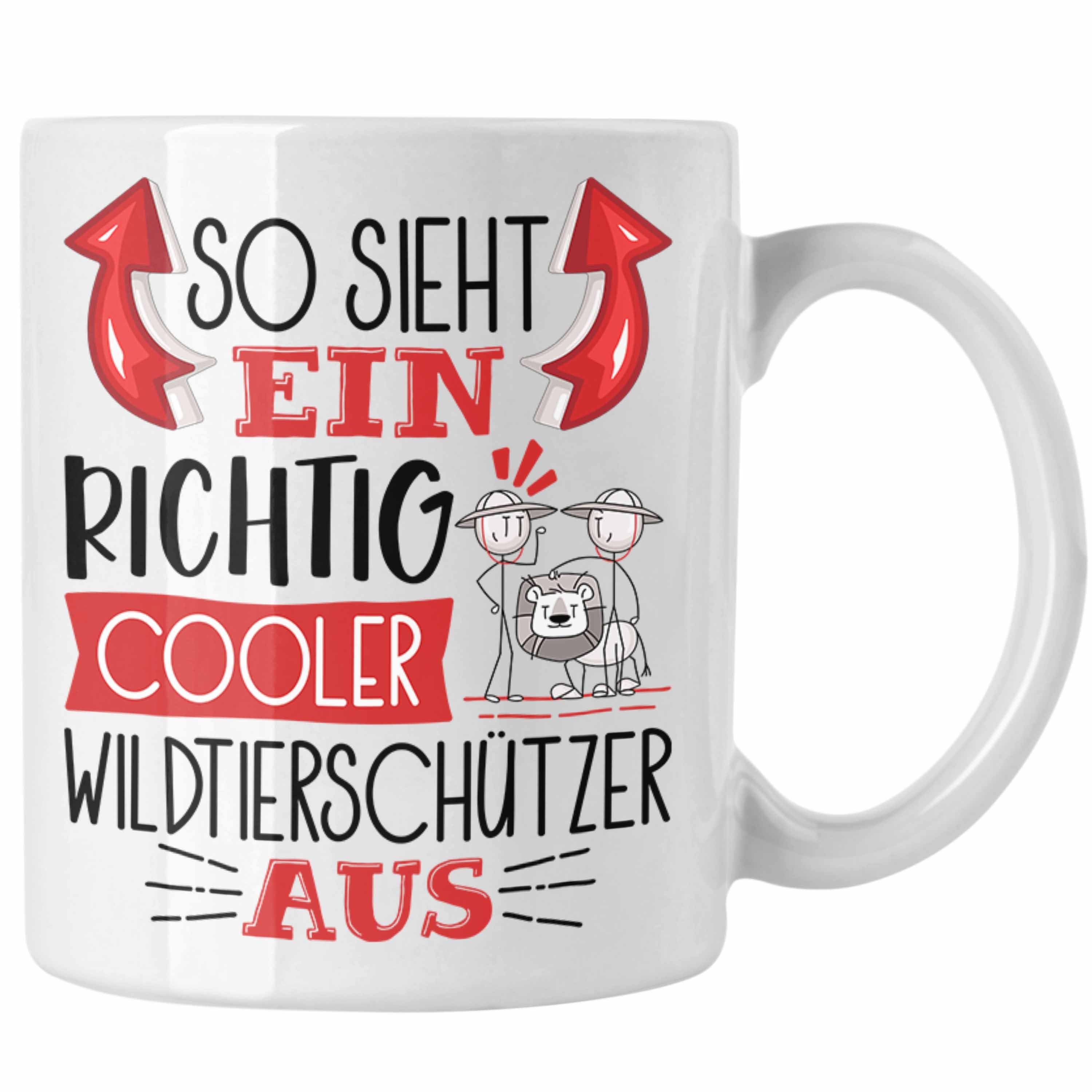 Ein Tasse So Sieht Richtig Tasse Wildtierschützer Au Trendation Wildtierschützer Weiss Cooler