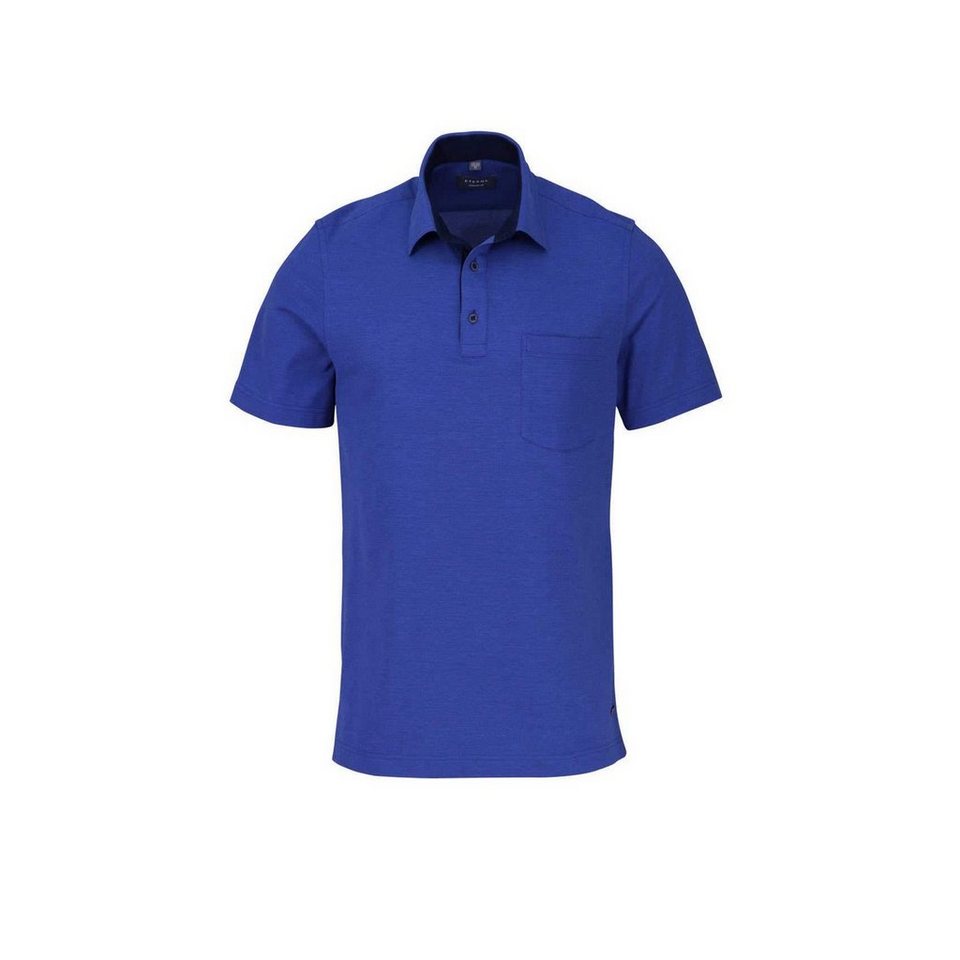 Eterna Poloshirt blau regular fit (1-tlg)