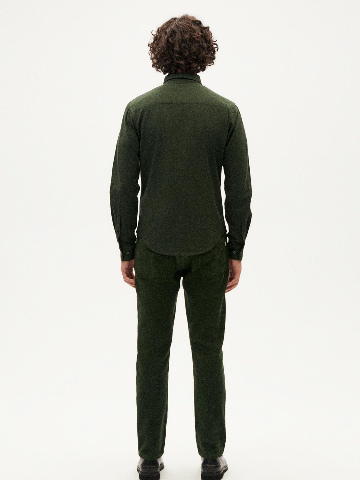 Thinking Mu Langarmhemd Microchecks Ant Shirt