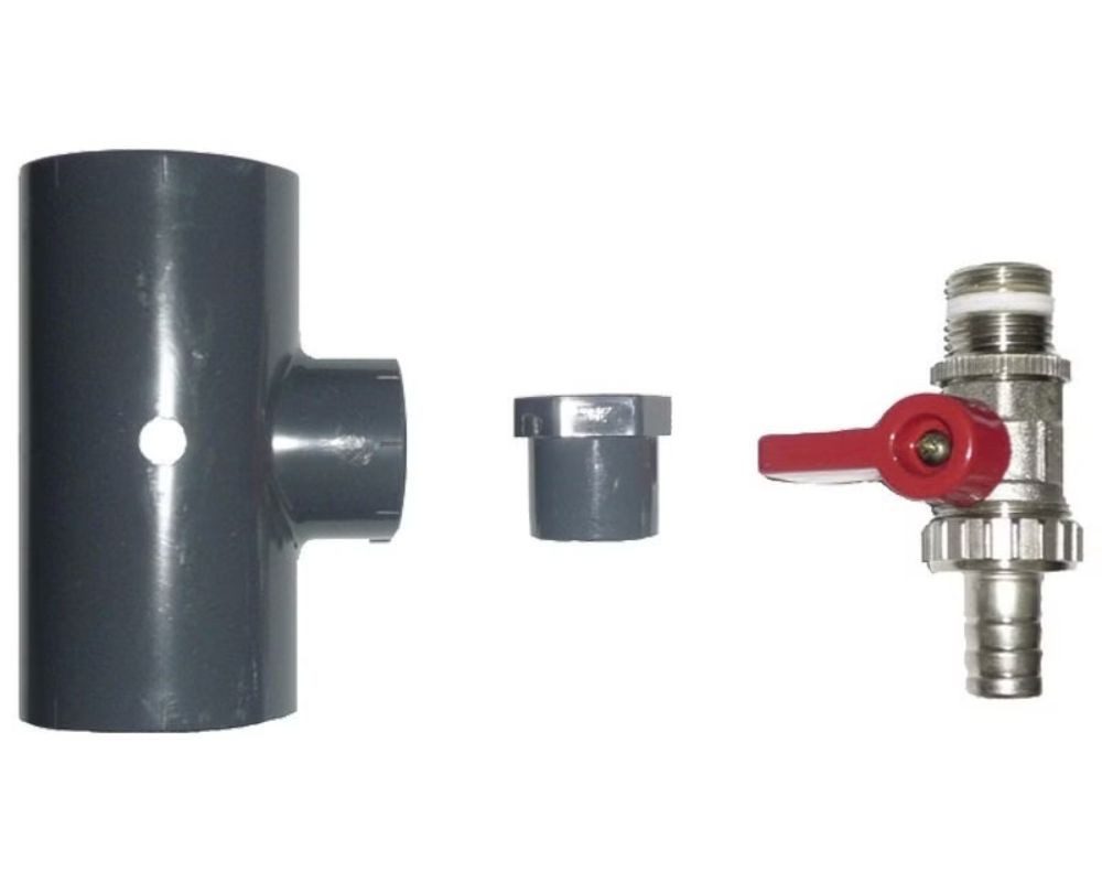 OKU Pool-Solarabsorber OKU Absorber-Entleerungsset für PVC-Verrohrung Ø 50 mit Entleerhahn