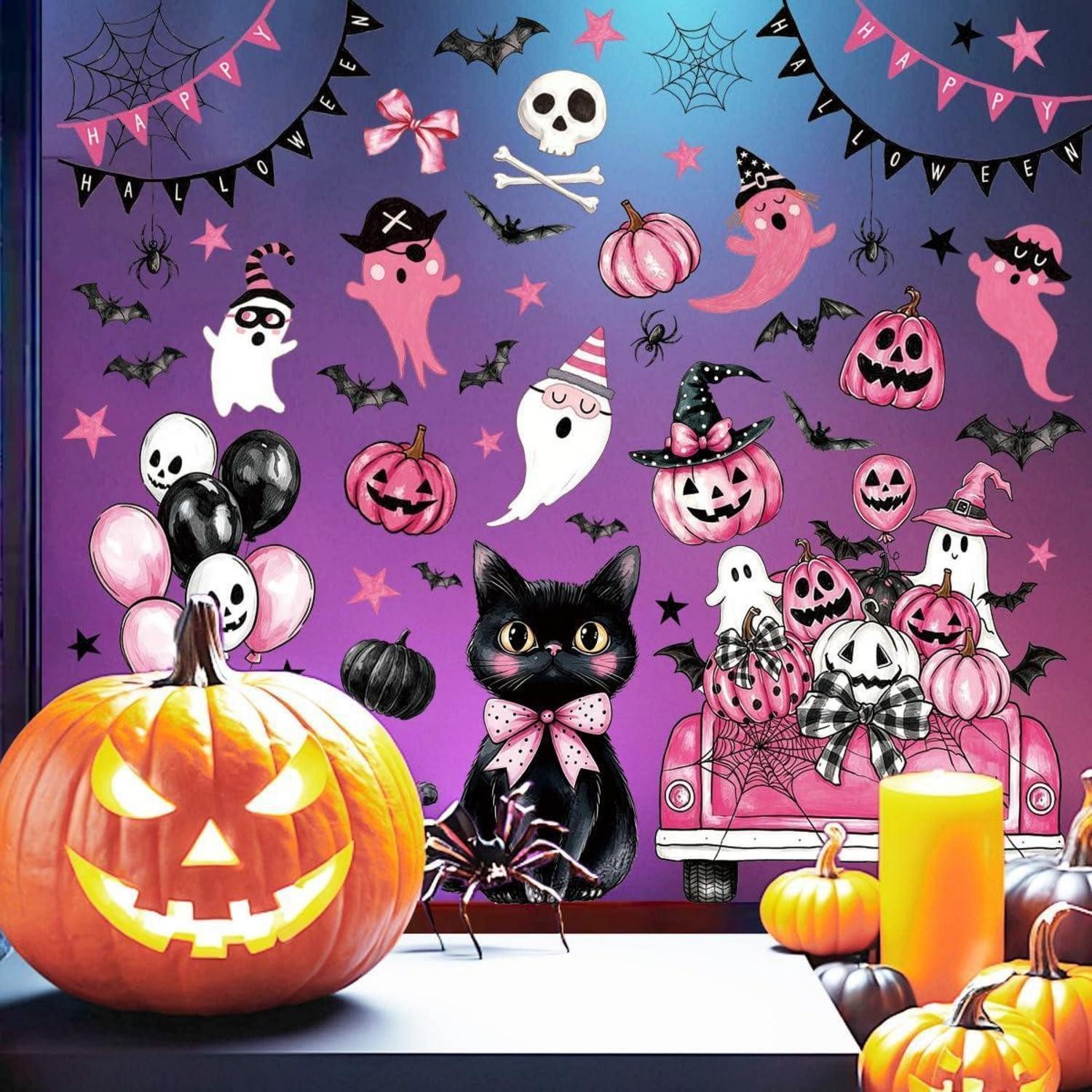LuxusKollektion Fensterbild Fensteraufkleber Halloween PVC 73 Motive