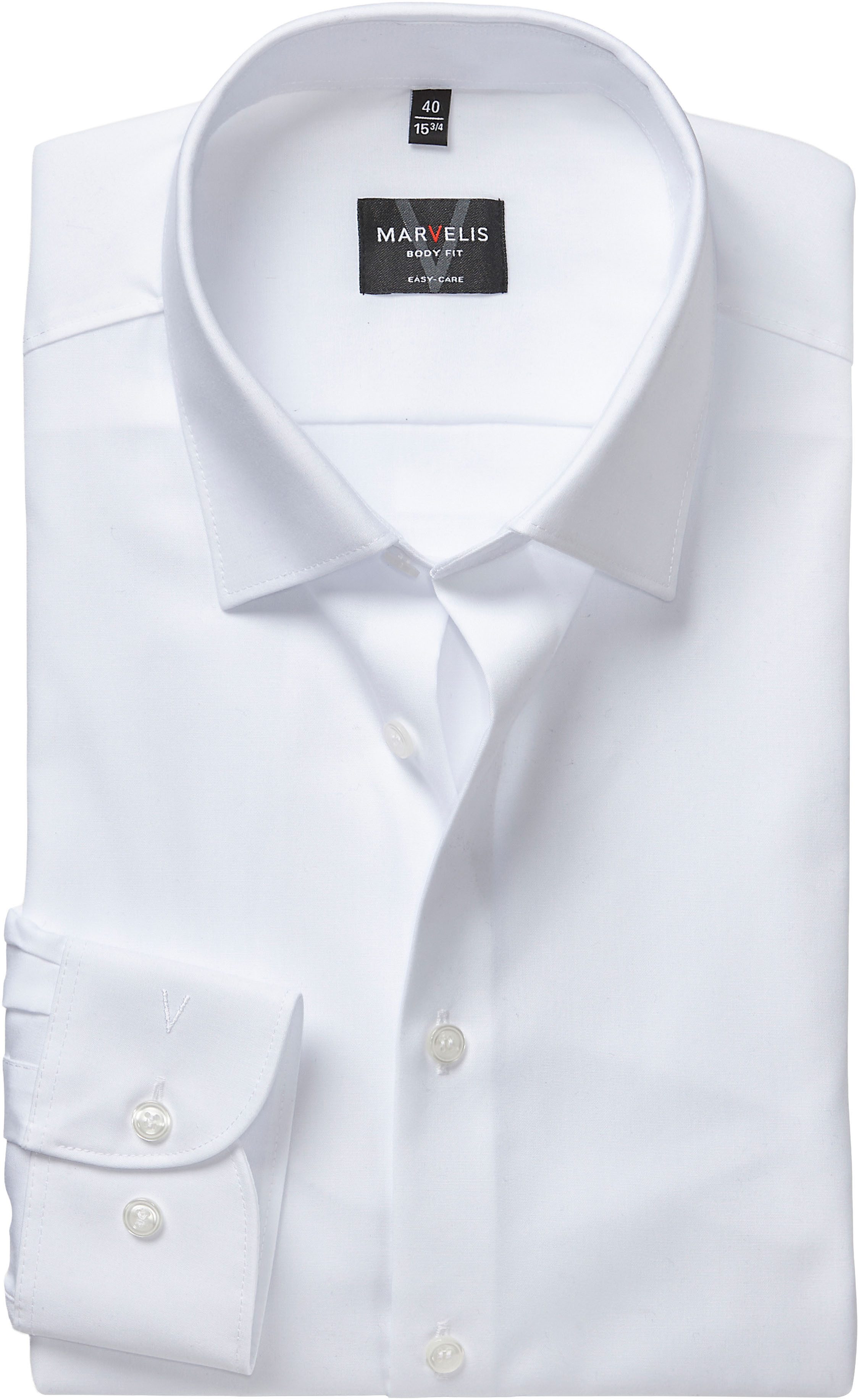 MARVELIS Langarmhemd New York Kentkragen, Businesshemd, körpernah, extra la günstig online kaufen