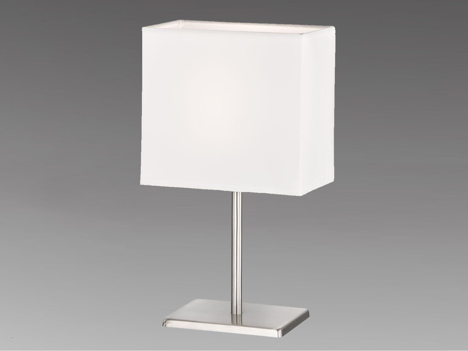 FHL easy! LED Nachttischlampe, kleine Stoff-Lampe mit Lampenschirm Weiß  eckig – Designklassiker für die Fensterbank online kaufen | OTTO
