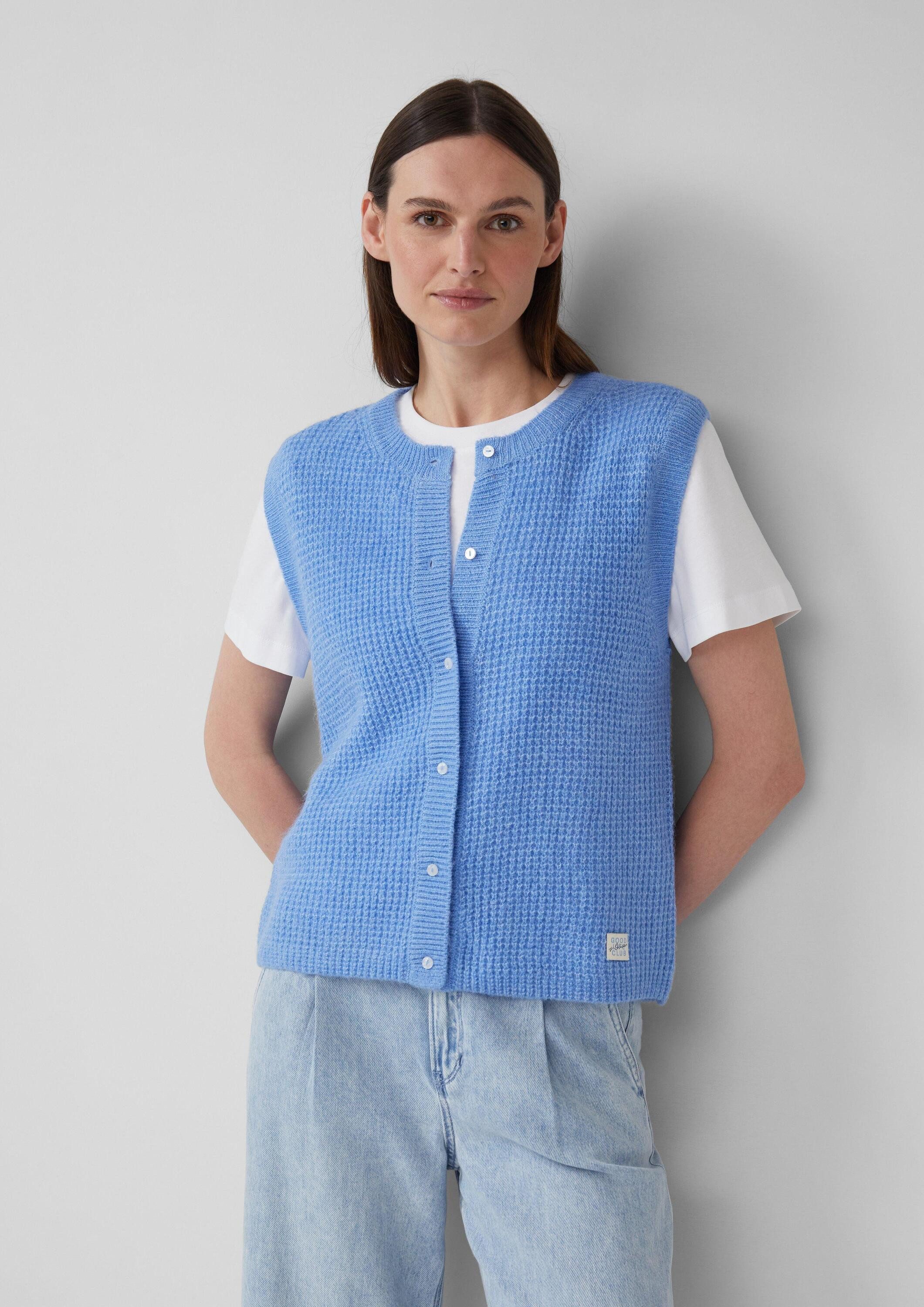 s.Oliver Cardigan Strickjacke Strickweste aus Alpakamix günstig online kaufen