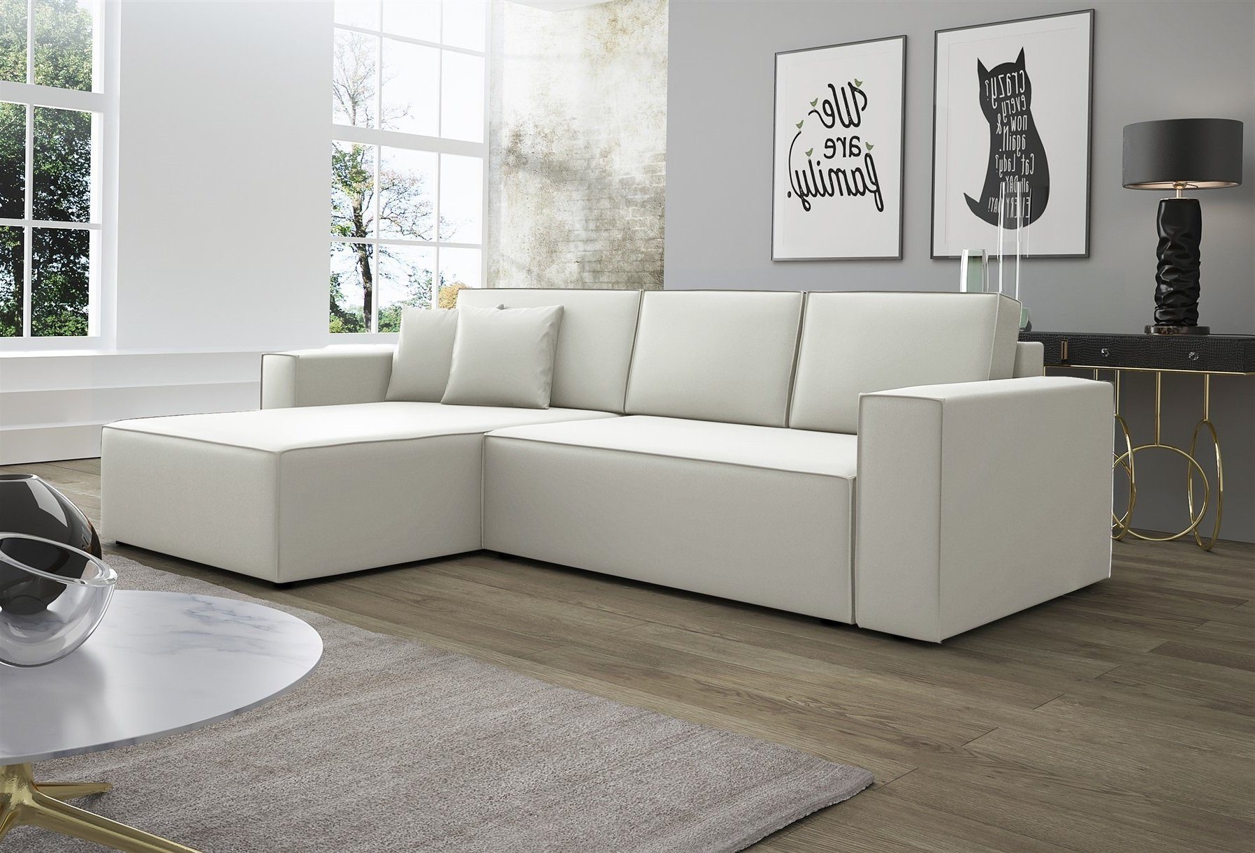 Fun Möbel Ecksofa Ecksofa Schlafsofa Sofa günstig online kaufen