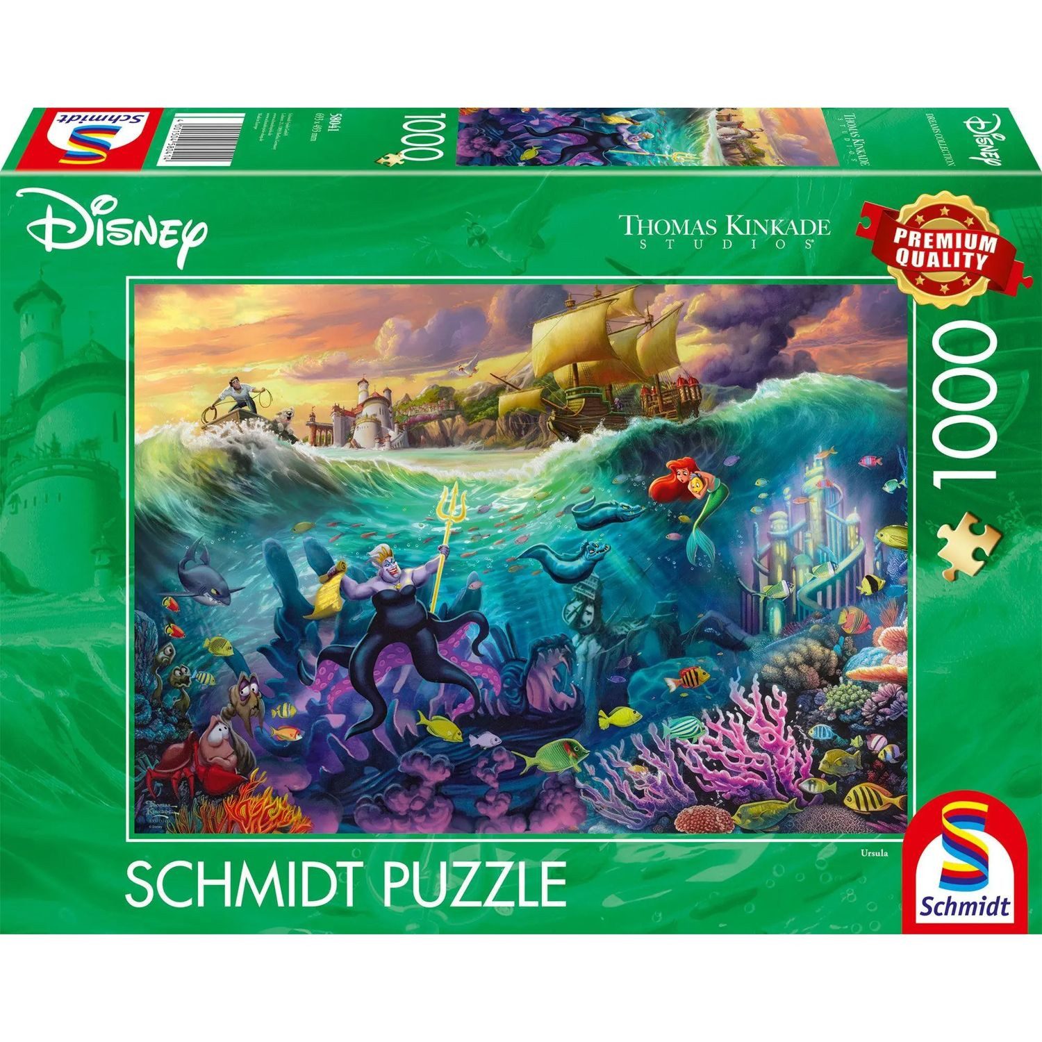 Schmidt Spiele Puzzle Disney, The Little Mermaid, Ursula, 1000 Puzzleteile