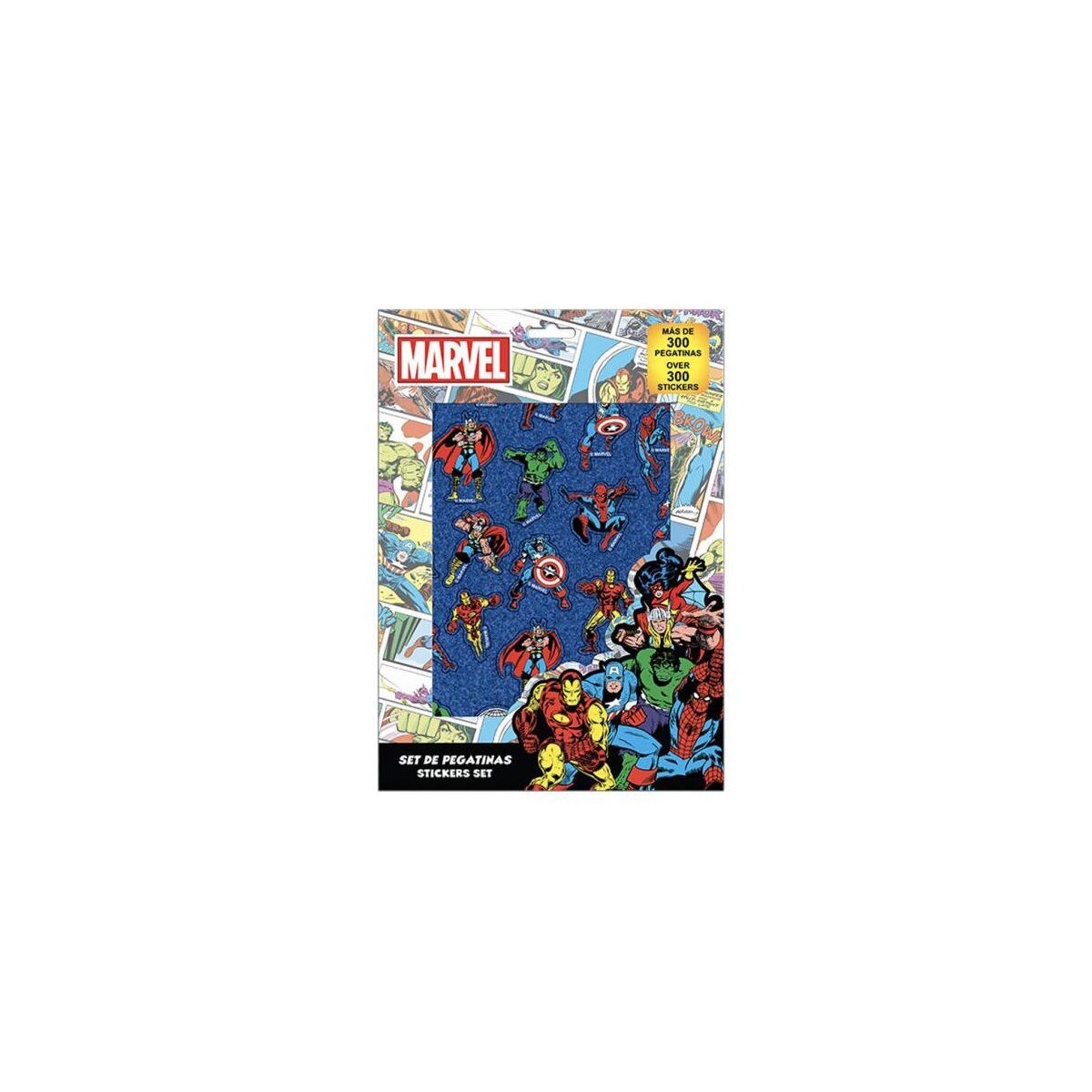The AVENGERS Kreativset Avengers Aufkleber Set 300 Stk. Hero Team Sticker Marvel