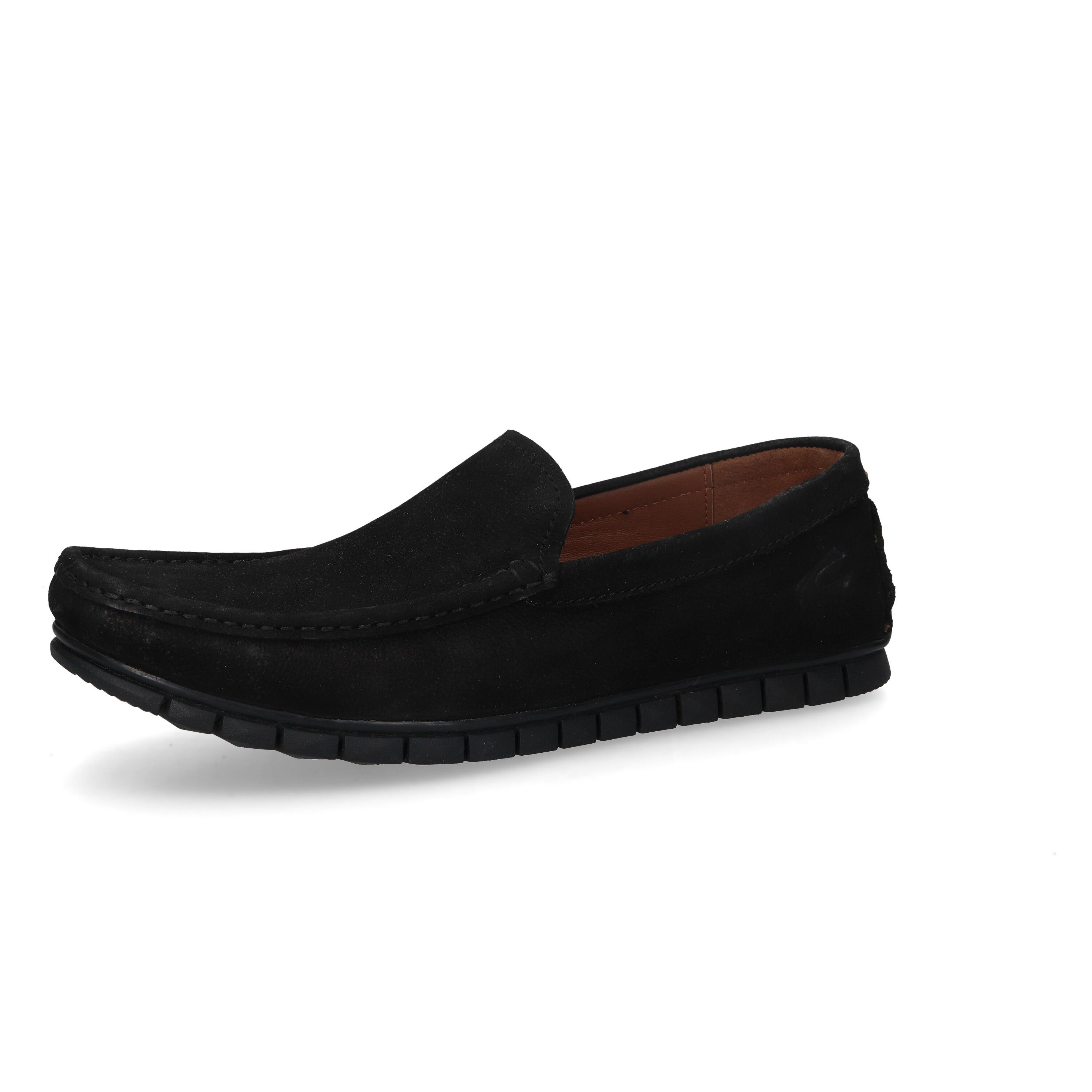 camel active Slipper Tumbled Nubuk/Nappa SCHWARZ Slipper