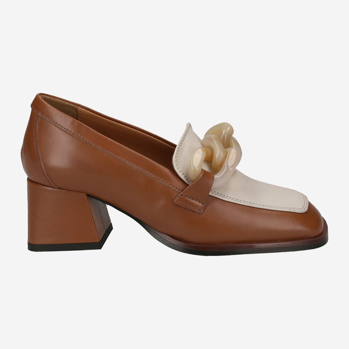Maripé CLEO Var. 2, Slipper & Mokassin in Braun kombiniert für Damen Slipper