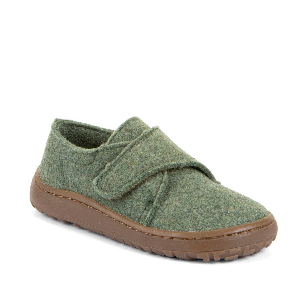 froddo® BAREFOOT WOOLY Hausschuh barfoot Klettschuh für zu Hause, Kindergartenschuh mit Wollfutter