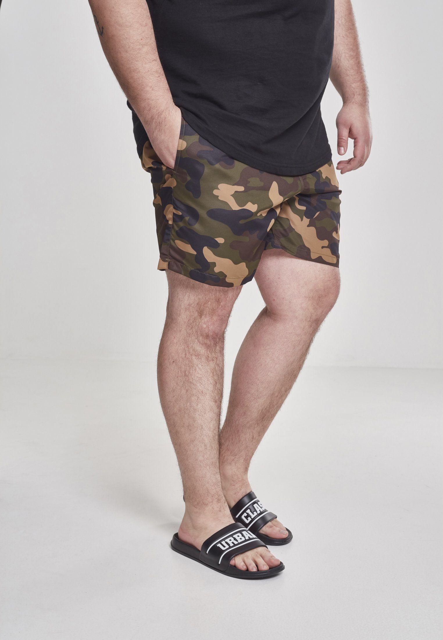 Swim Shorts Camo URBAN Herren CLASSICS woodcamo Badeshorts