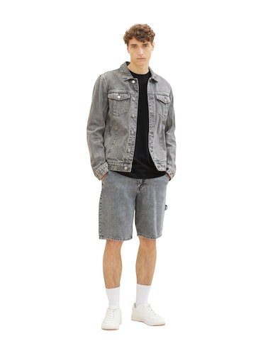 TOM TAILOR Denim T-Shirt Crewneck mit kleinem Logo-Print