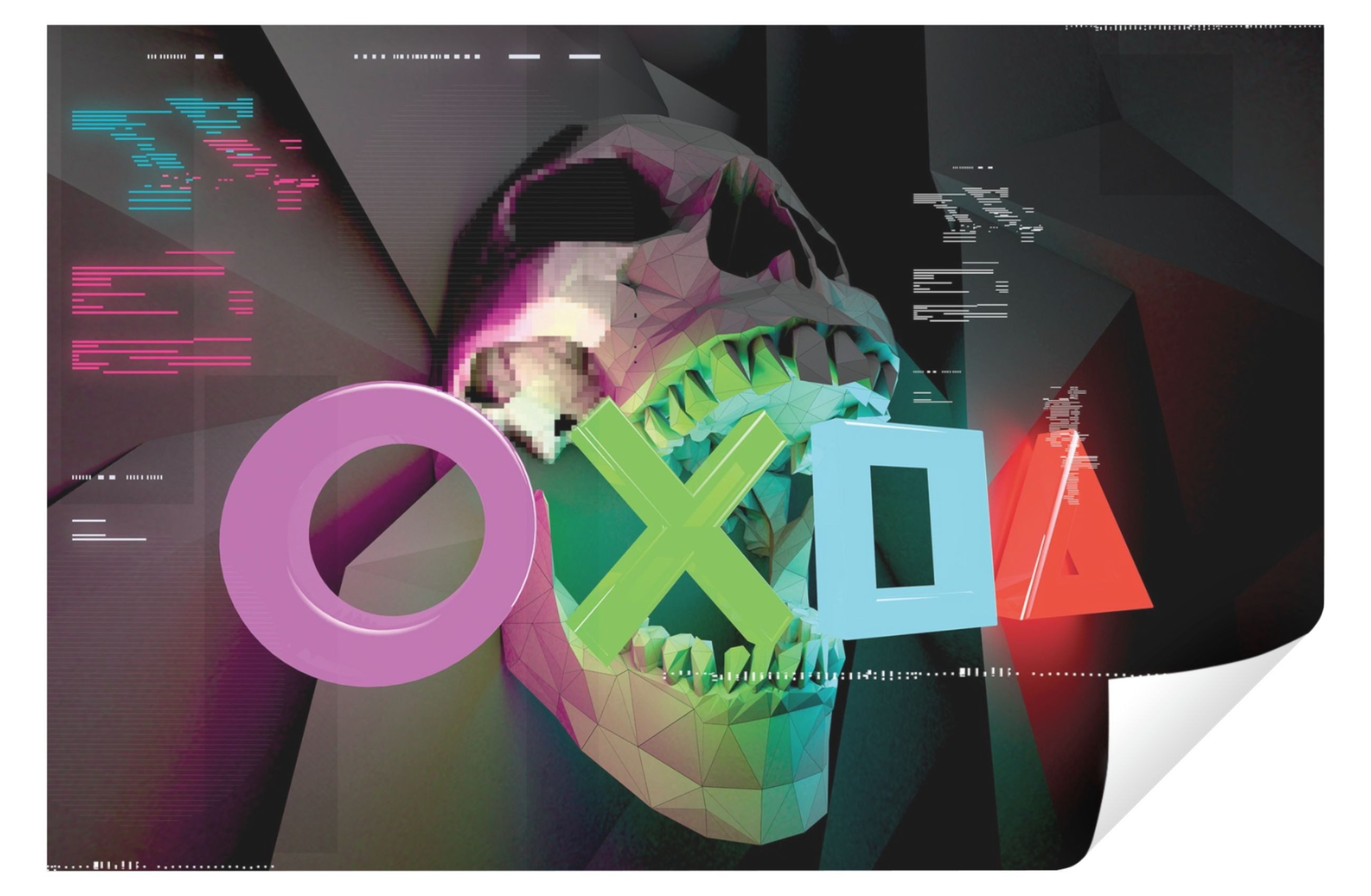 Wallarena Fototapete Kinderzimmer Jungen Game Gaming Kinder Totenkopf 3D EFFEKT, Glatt, Game, Tapete inklusive Kleister Vliestapete Motivtapete