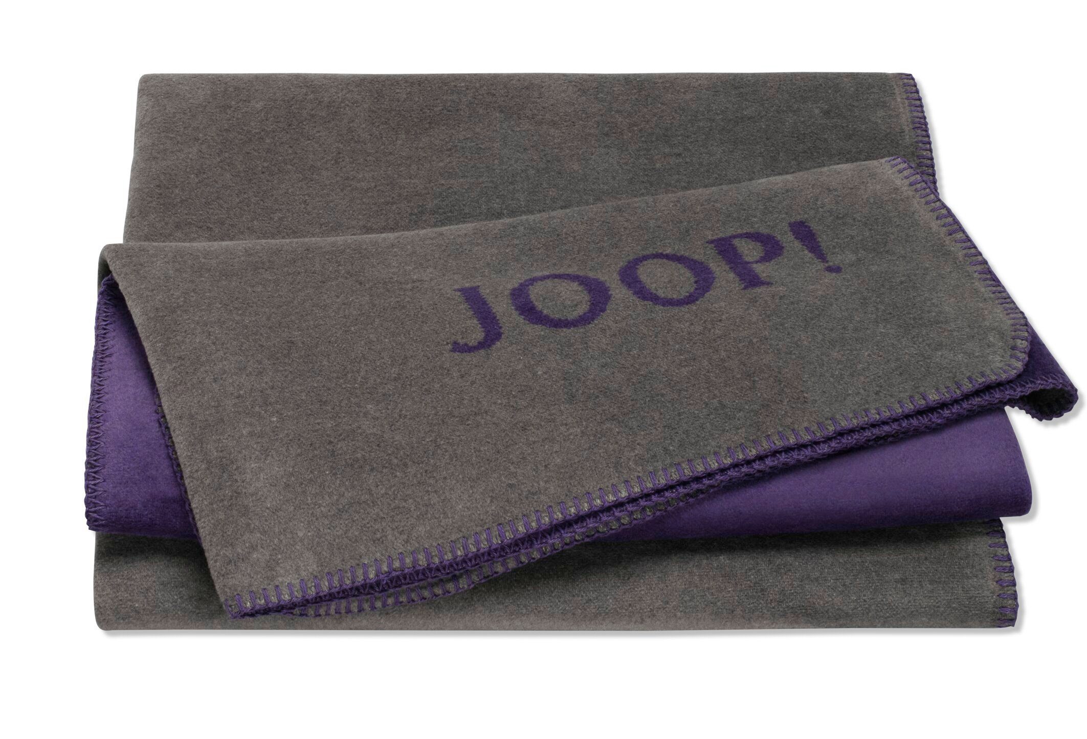 Tagesdecke Joop! Wohndecke Kuscheldecke 150x200 cm Doubleface schiefer violett, JOOP!